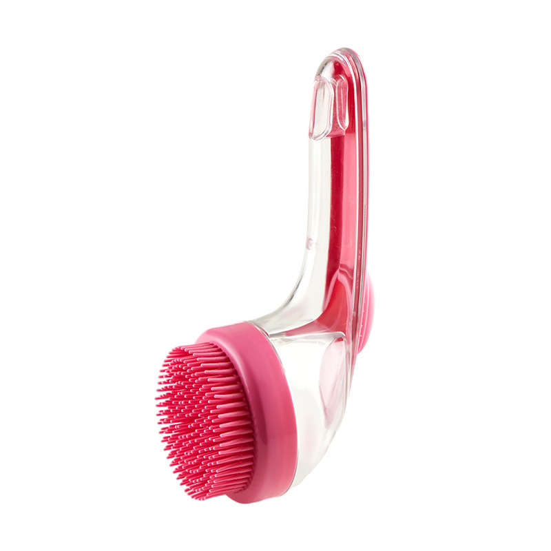 Dog Bath & Shampoo Brush Combo — Silicone Massage Scrubber with Built-In Shampoo Dispenser