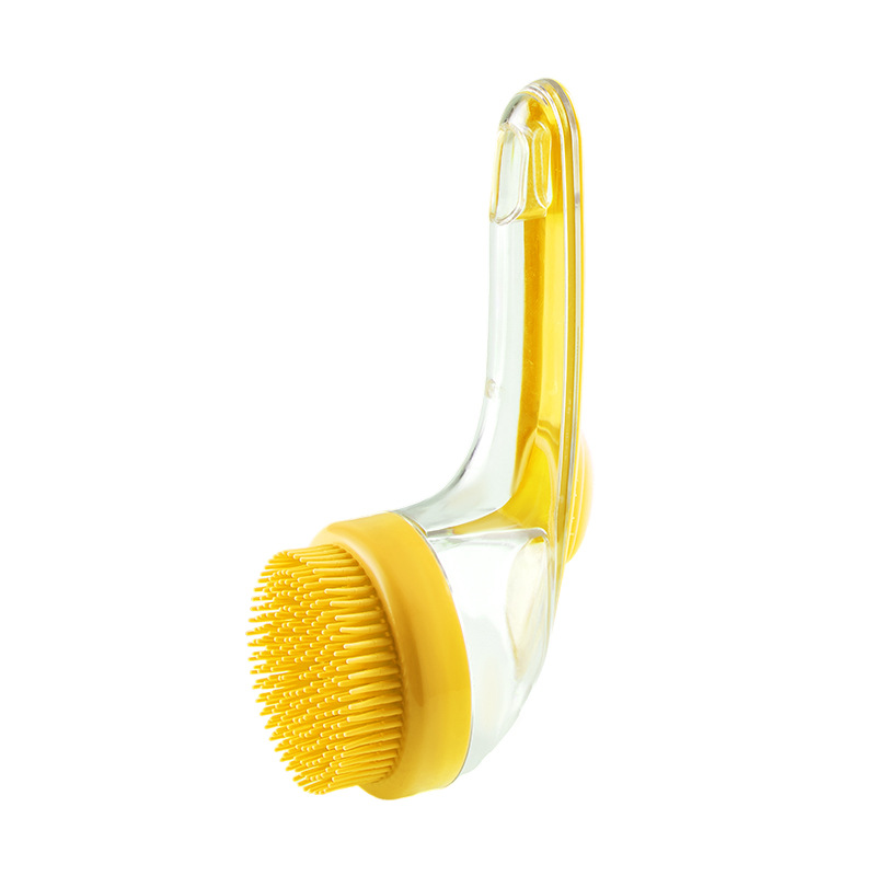 Dog Bath & Shampoo Brush Combo — Silicone Massage Scrubber with Built-In Shampoo Dispenser