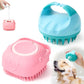 2-Pack Dog Bath & Shampoo Brush — Soft Silicone Deshedding Massage Scrubber for Dogs & Cats