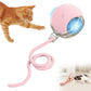 Interactive Cat Toy Ball — Smart Self-Rolling Automatic Toy for Indoor Cats (Pink)