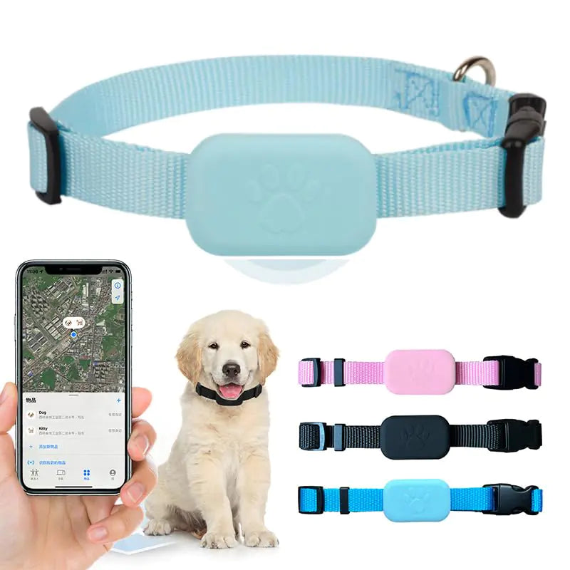PawsPath GPS pet tracker collar Apple FindMy compatible waterproof