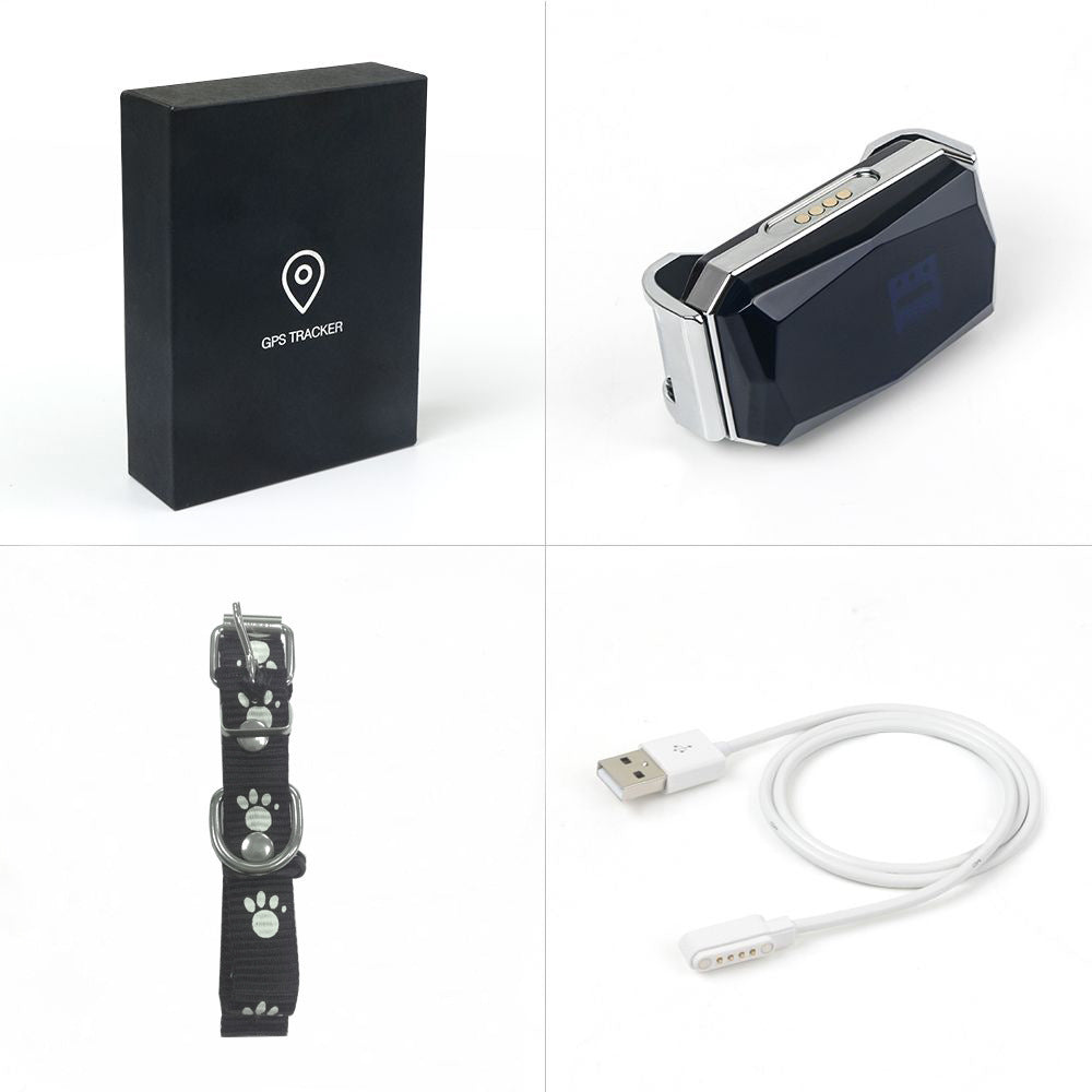 GPS Pet Tracker Collar — Real-Time Location for Lost Dogs & Cats