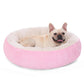 Bedfolks 30 inch donut dog bed removable cover medium dogs