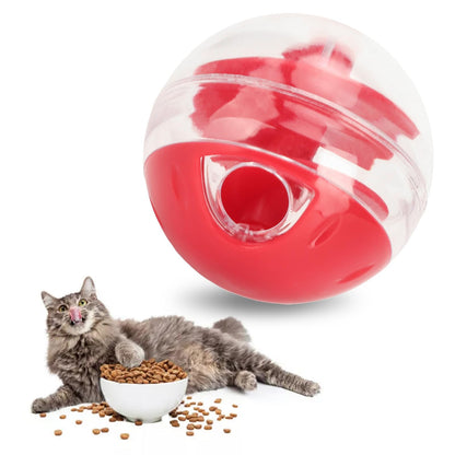 Cat Treat Dispensing Ball — Adjustable Puzzle Toy & Slow Feeder