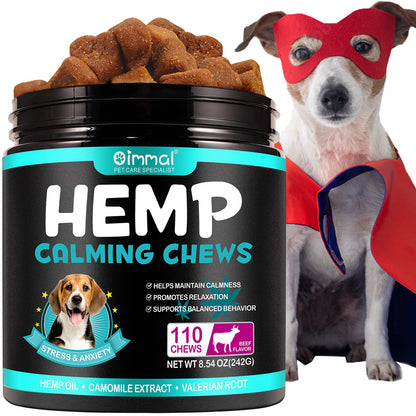 Hemp Calming Chews for Dogs — Natural Anxiety Relief Treats